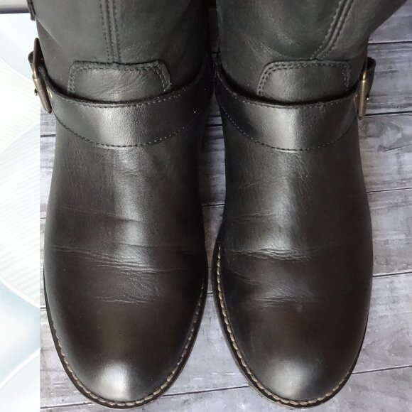 SIZE 40. Remonte Dorndorf black leather boots. - Picture 3 of 16